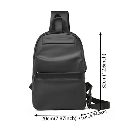 New Nylon Handbags Chest Pack Men's Fashion Shoulder Chest Bag Men's Travel Cross Chest Bag Men's Small Cross Waist Bag