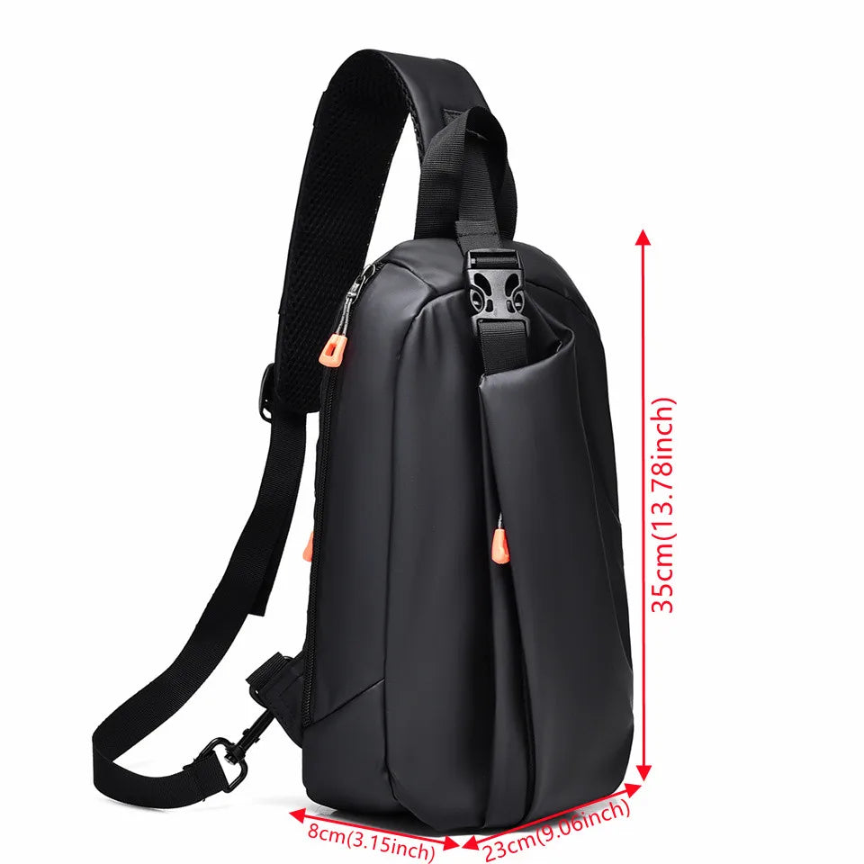 New Nylon Handbags Chest Pack Men's Fashion Shoulder Chest Bag Men's Travel Cross Chest Bag Men's Small Cross Waist Bag
