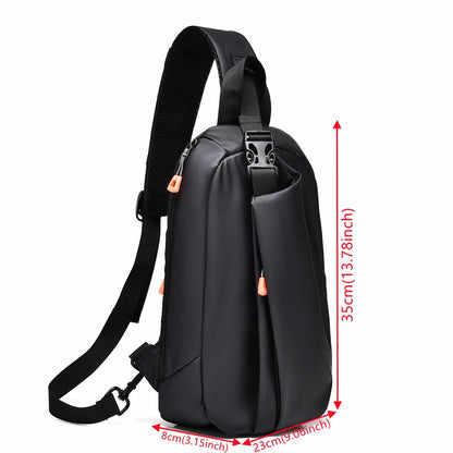 New Nylon Handbags Chest Pack Men's Fashion Shoulder Chest Bag Men's Travel Cross Chest Bag Men's Small Cross Waist Bag