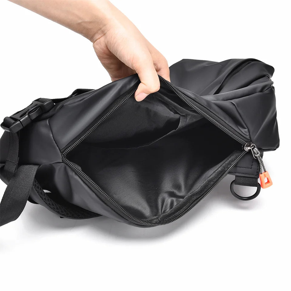 New Nylon Handbags Chest Pack Men's Fashion Shoulder Chest Bag Men's Travel Cross Chest Bag Men's Small Cross Waist Bag