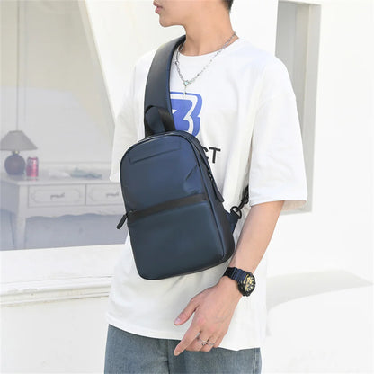 New Nylon Handbags Chest Pack Men's Fashion Shoulder Chest Bag Men's Travel Cross Chest Bag Men's Small Cross Waist Bag