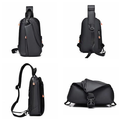 New Nylon Handbags Chest Pack Men's Fashion Shoulder Chest Bag Men's Travel Cross Chest Bag Men's Small Cross Waist Bag