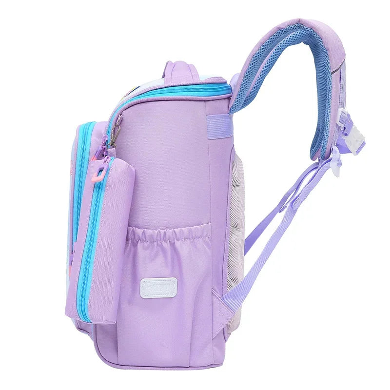 New Orthopedic School Bags For 3D Cartoon Mermaid Backpacks Kids Satchel Student Girls Bookbag Knapsack Mochilas Escolares