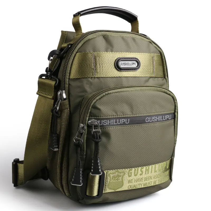 New Outdoor Leisure Travel Waterproof Messenger Diagonal Men Bag Shoulder Straps Can Be Portable Multi-Way Back Tote Handbags