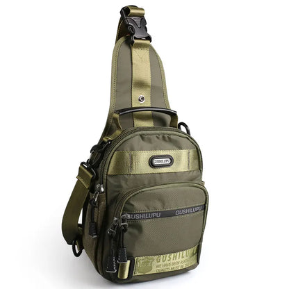 New Outdoor Leisure Travel Waterproof Messenger Diagonal Men Bag Shoulder Straps Can Be Portable Multi-Way Back Tote Handbags