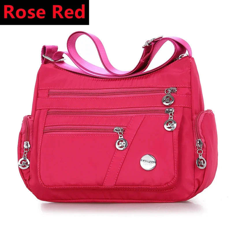 New Oxford Waterproof Shoulder Women Casual Crossbody Multifunction Shopping Handbag Large Capacity Messenger Bags 2024