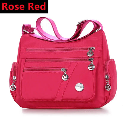 New Oxford Waterproof Shoulder Women Casual Crossbody Multifunction Shopping Handbag Large Capacity Messenger Bags 2024