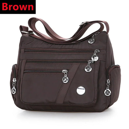 New Oxford Waterproof Shoulder Women Casual Crossbody Multifunction Shopping Handbag Large Capacity Messenger Bags 2024