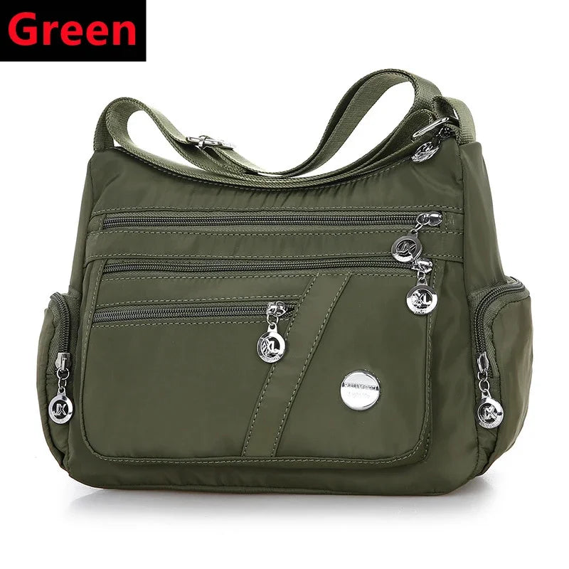 New Oxford Waterproof Shoulder Women Casual Crossbody Multifunction Shopping Handbag Large Capacity Messenger Bags 2024