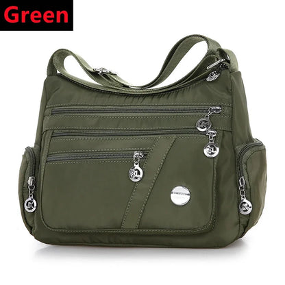 New Oxford Waterproof Shoulder Women Casual Crossbody Multifunction Shopping Handbag Large Capacity Messenger Bags 2024
