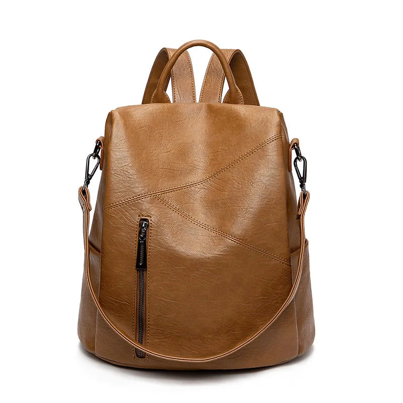 New PU Leather Waterproof Women Backpack Fashion Shoulder Bag High Quality Large Capacity Backpack