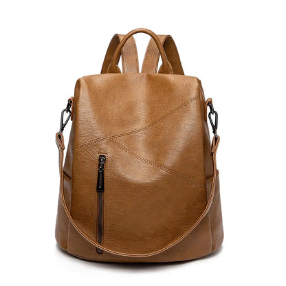 New PU Leather Waterproof Women Backpack Fashion Shoulder Bag High Quality Large Capacity Backpack