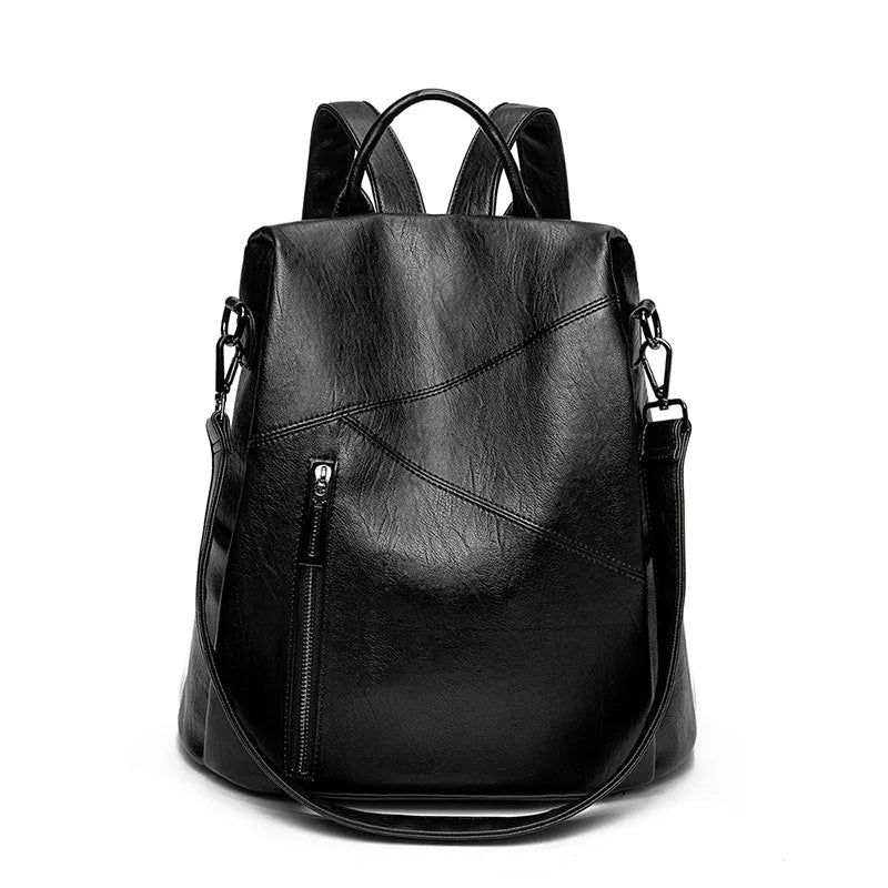 New PU Leather Waterproof Women Backpack Fashion Shoulder Bag High Quality Large Capacity Backpack