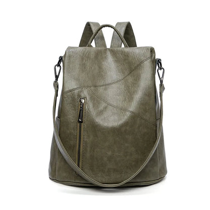 New PU Leather Waterproof Women Backpack Fashion Shoulder Bag High Quality Large Capacity Backpack
