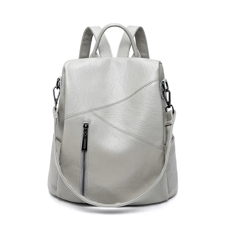 New PU Leather Waterproof Women Backpack Fashion Shoulder Bag High Quality Large Capacity Backpack