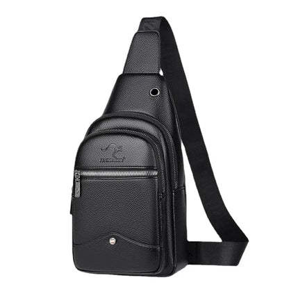 New Pack Crossbody Luxury Design Durable PU Leather Chest Casual Fashion Men's Handbag Shoulder Bag