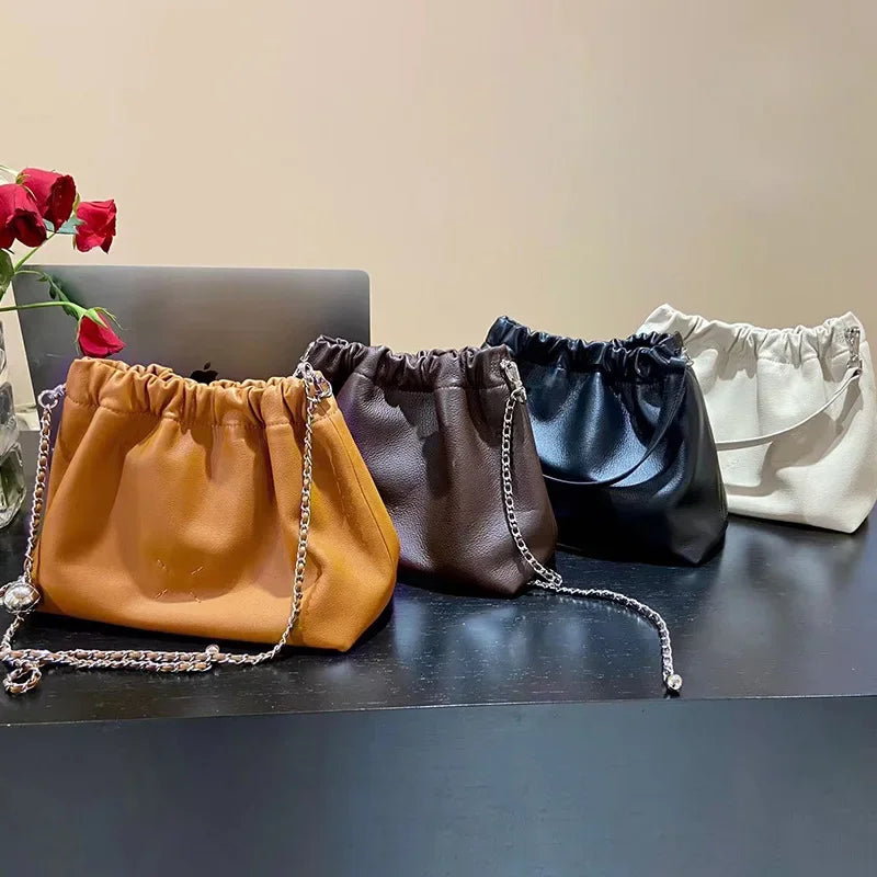 New Pleated Cloud Bag Korean Minority High Quality Commuter Underarm Shoulder Bags Elegant Luxury Bolsos Mujer Female Purses