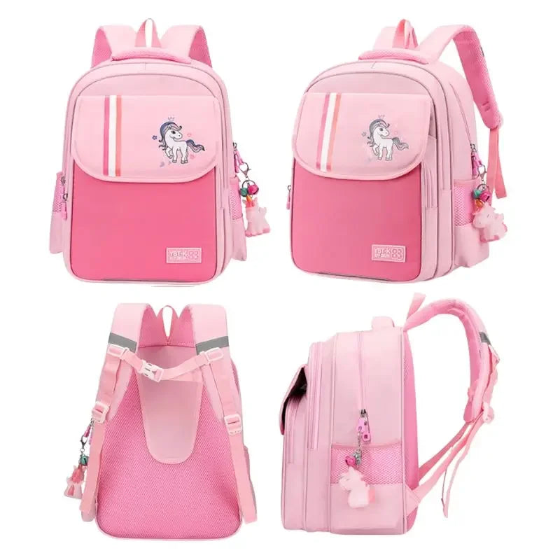 New Primary School Boys and Girls Bookbags Large Capacity Lightweight Waterproof Backpack Bags for Teenage Students