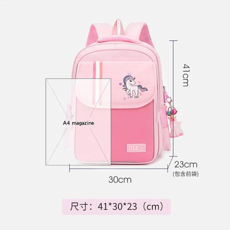 New Primary School Boys and Girls Bookbags Large Capacity Lightweight Waterproof Backpack Bags for Teenage Students