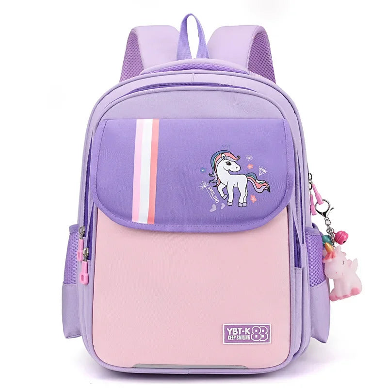 New Primary School Boys and Girls Bookbags Large Capacity Lightweight Waterproof Backpack Bags for Teenage Students