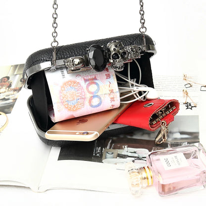 New Promotion Sale Korean Fashion Luxury Chain Diamond Lattice Dinner Clutch evening Bag Leather Women's Crossbody Shoulder Bag