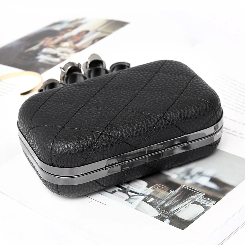 New Promotion Sale Korean Fashion Luxury Chain Diamond Lattice Dinner Clutch evening Bag Leather Women's Crossbody Shoulder Bag