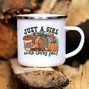 New Pumpkin Drinking Coffee Mug Thanksgiving Enamel Mug hot chocolate milk handle cups Farm Party  gifts for family friend lover