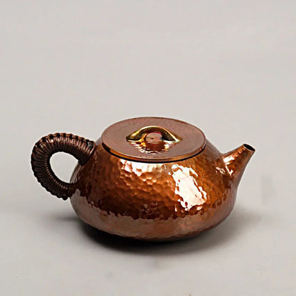 New Pure Copper Handmade Copper Pot Small Copper Pot Teapot Kung Fu Tea Table Antique Teapot Tea Infusers Household Items Gifts