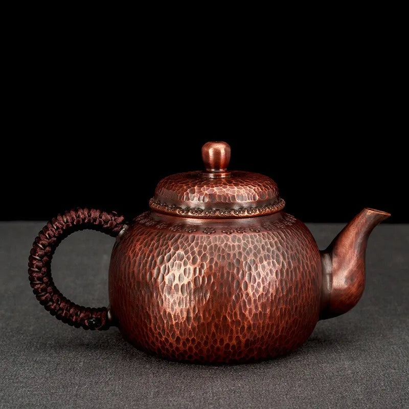 New Pure Copper Handmade Copper Pot Small Copper Pot Teapot Kung Fu Tea Table Antique Teapot Tea Infusers Household Items Gifts