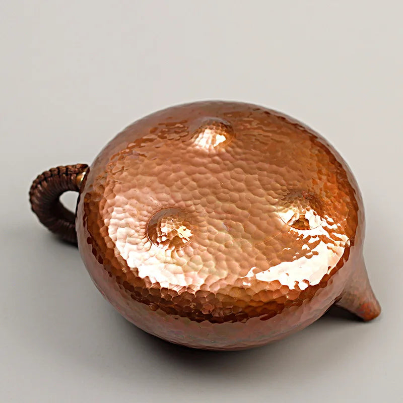 New Pure Copper Handmade Copper Pot Small Copper Pot Teapot Kung Fu Tea Table Antique Teapot Tea Infusers Household Items Gifts
