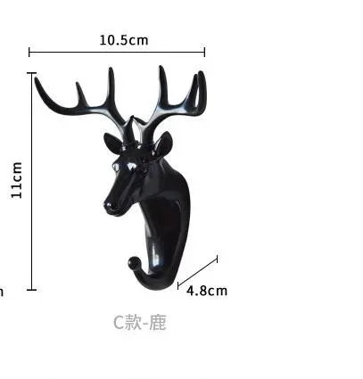 New ROTOCAST Material Light Environmental Protection Animal Hook Home Decoration Wall Storage Rhinoceros Simulation Wall Hanging