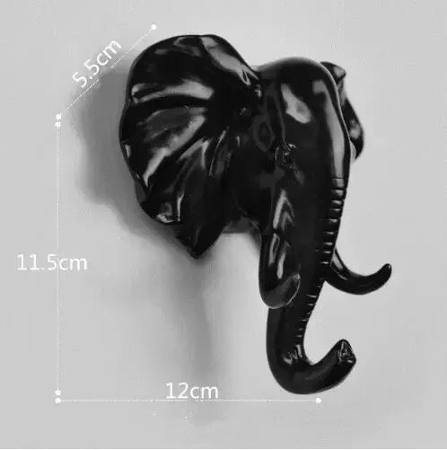 New ROTOCAST Material Light Environmental Protection Animal Hook Home Decoration Wall Storage Rhinoceros Simulation Wall Hanging