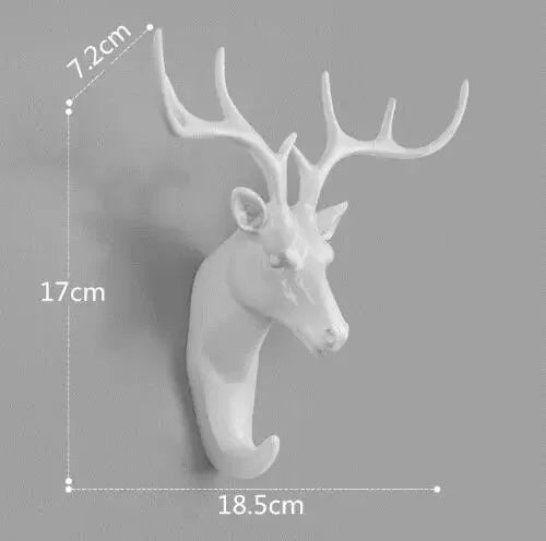 New ROTOCAST Material Light Environmental Protection Animal Hook Home Decoration Wall Storage Rhinoceros Simulation Wall Hanging