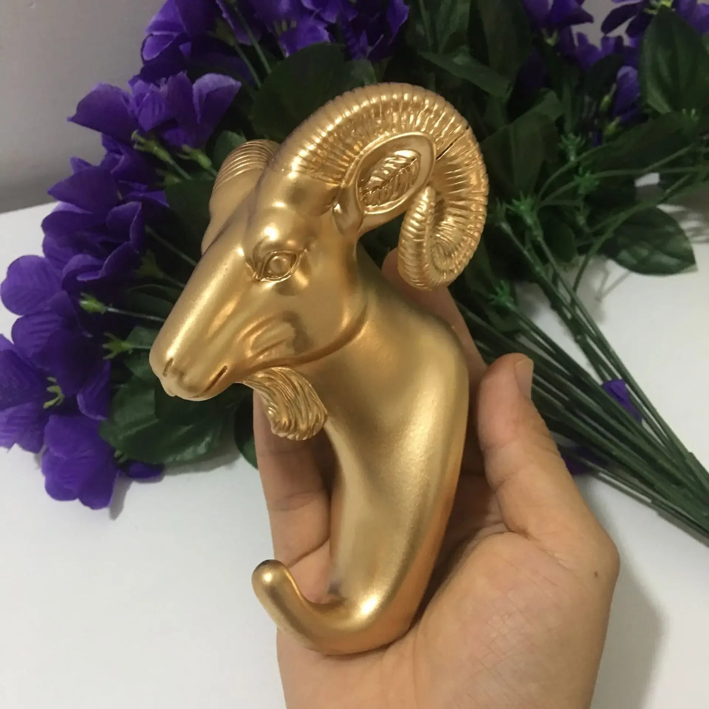New ROTOCAST Material Light Environmental Protection Animal Hook Home Decoration Wall Storage Rhinoceros Simulation Wall Hanging