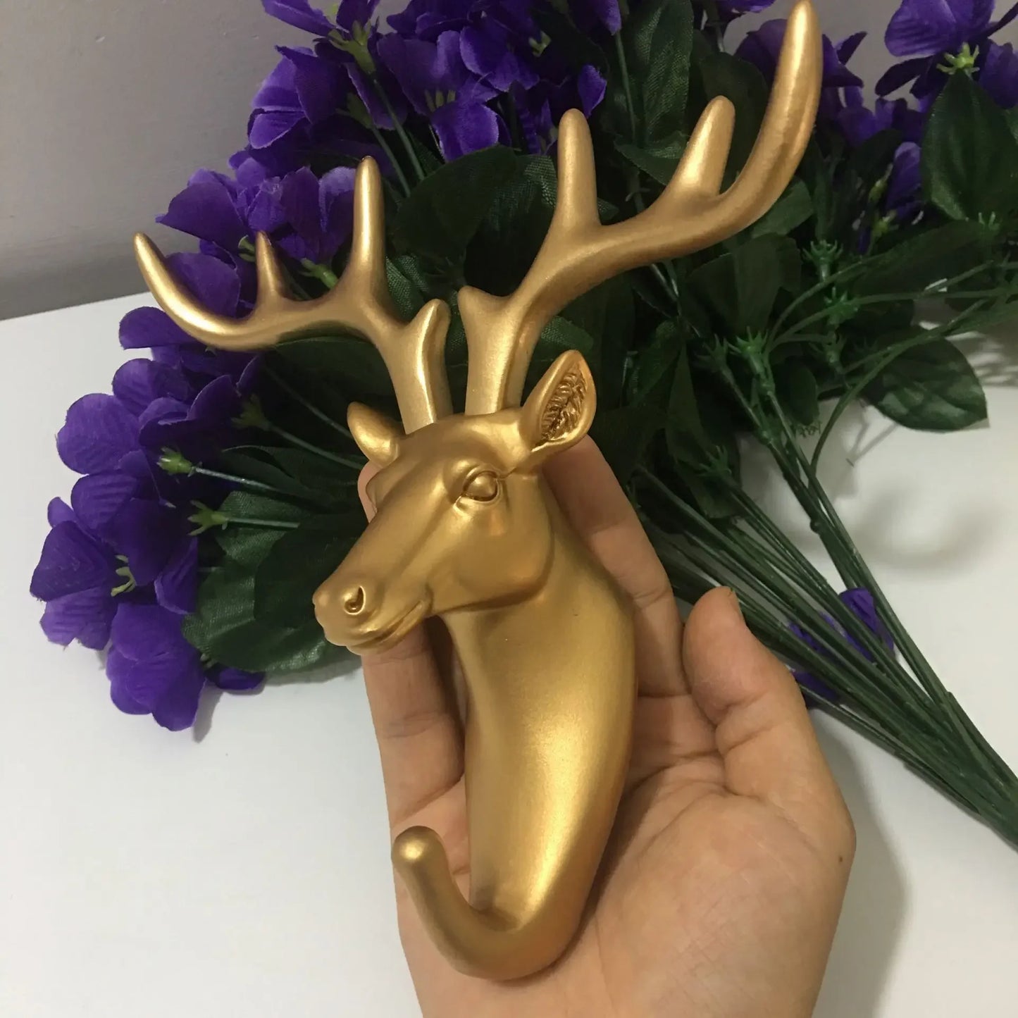 New ROTOCAST Material Light Environmental Protection Animal Hook Home Decoration Wall Storage Rhinoceros Simulation Wall Hanging