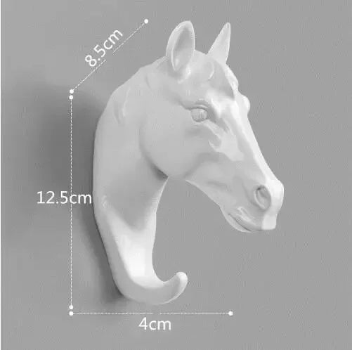 New ROTOCAST Material Light Environmental Protection Animal Hook Home Decoration Wall Storage Rhinoceros Simulation Wall Hanging