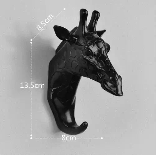 New ROTOCAST Material Light Environmental Protection Animal Hook Home Decoration Wall Storage Rhinoceros Simulation Wall Hanging