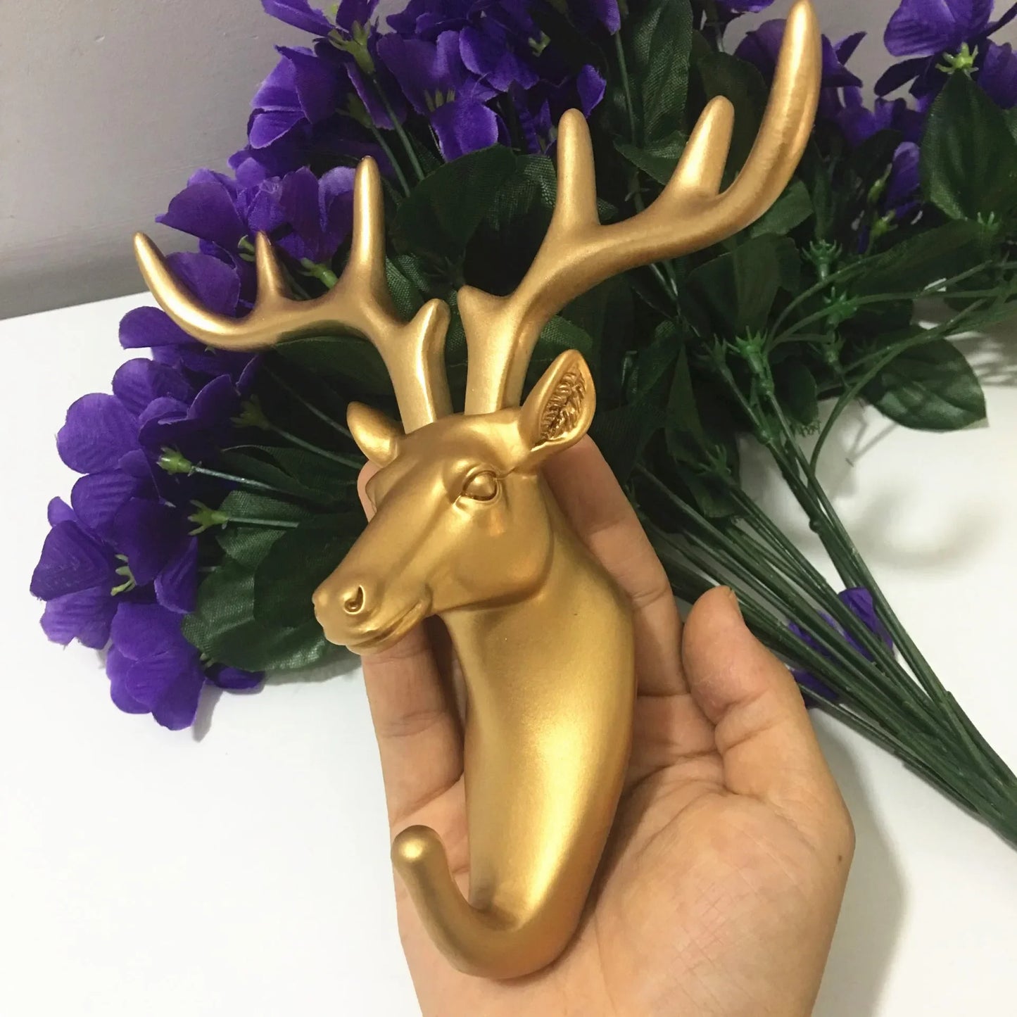 New ROTOCAST Material Light Environmental Protection Animal Hook Home Decoration Wall Storage Rhinoceros Simulation Wall Hanging