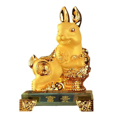 New Rabbit Feng shui rabbit statue for h Plutus Accumulate The Mythical Wild Animal  Jade Medallion AndThe mascot of good luck