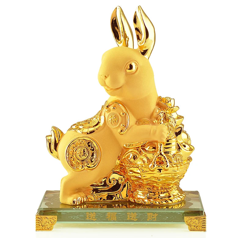 New Rabbit Feng shui rabbit statue for h Plutus Accumulate The Mythical Wild Animal  Jade Medallion AndThe mascot of good luck