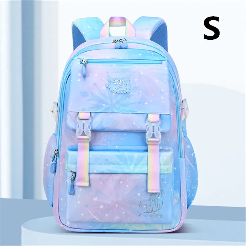 New Rainbow series children school bags for girls High capacity school backpack in 2 sizes Waterproof nylon primary schoolbags