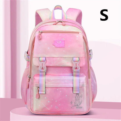 New Rainbow series children school bags for girls High capacity school backpack in 2 sizes Waterproof nylon primary schoolbags