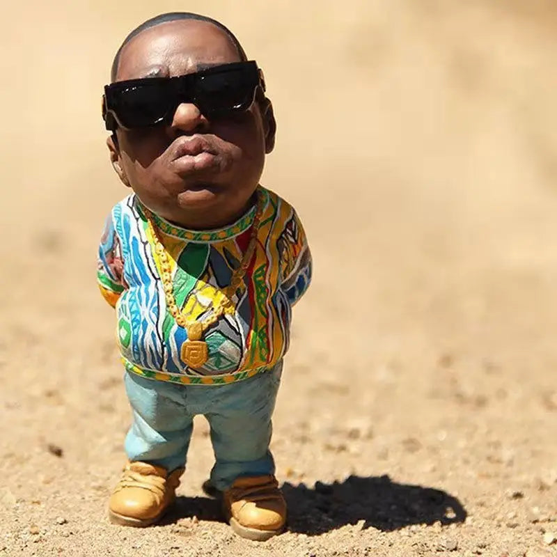 New Rapper Star Cool Hip Hop Guy Ornaments Creative Desktop Statue Home Living Room Office Decor Doll Rapper Figurine