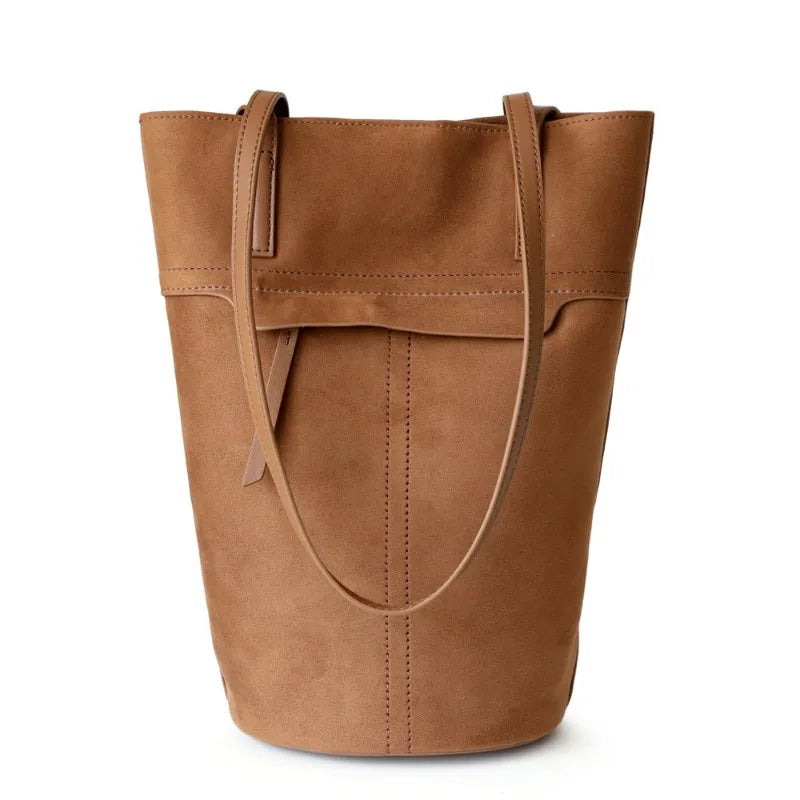 New Retro Flannel Tote Bag Elegant Commuter Fashion Modern Lady Shoulder Bags Large Capacity Multi Function Practical Bolsos