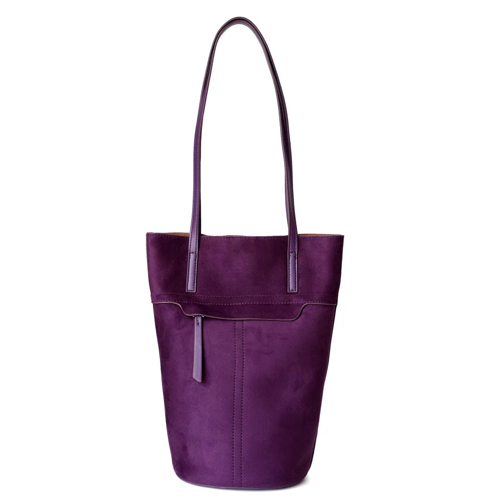 New Retro Flannel Tote Bag Elegant Commuter Fashion Modern Lady Shoulder Bags Large Capacity Multi Function Practical Bolsos