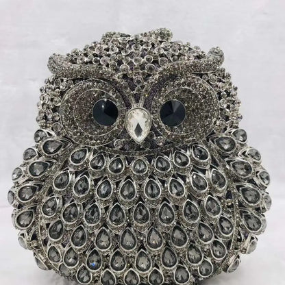 New Rhinestone Women Clutch Bag Crystal Banquet Evening Bag Luxury Hollow Out Diamond Ladies Evening Bags Clutch Chain gift Bag