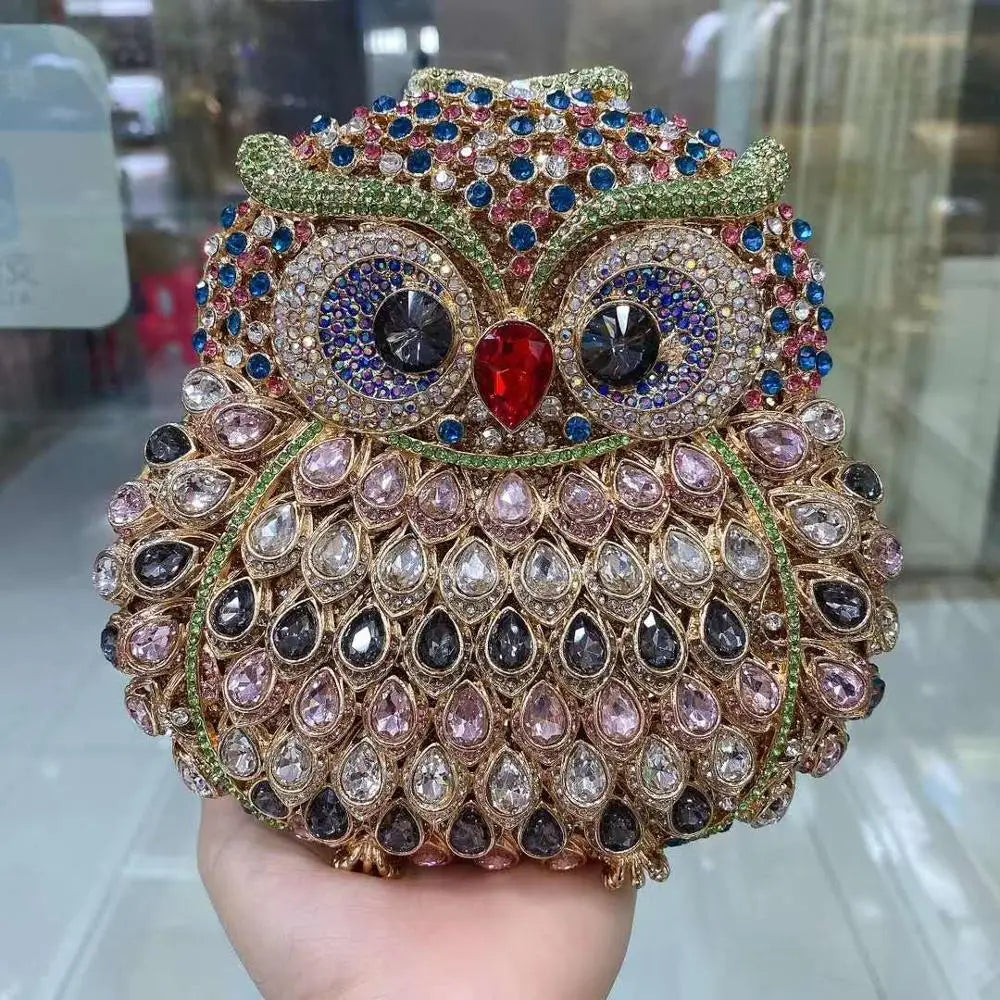 New Rhinestone Women Clutch Bag Crystal Banquet Evening Bag Luxury Hollow Out Diamond Ladies Evening Bags Clutch Chain gift Bag