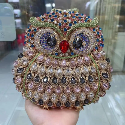 New Rhinestone Women Clutch Bag Crystal Banquet Evening Bag Luxury Hollow Out Diamond Ladies Evening Bags Clutch Chain gift Bag