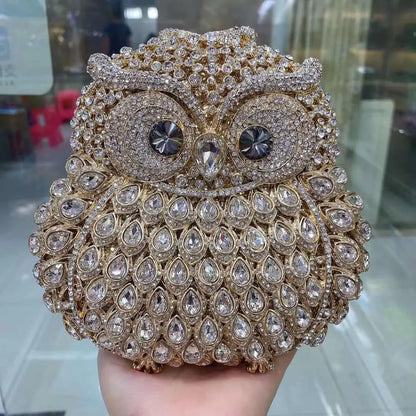 New Rhinestone Women Clutch Bag Crystal Banquet Evening Bag Luxury Hollow Out Diamond Ladies Evening Bags Clutch Chain gift Bag