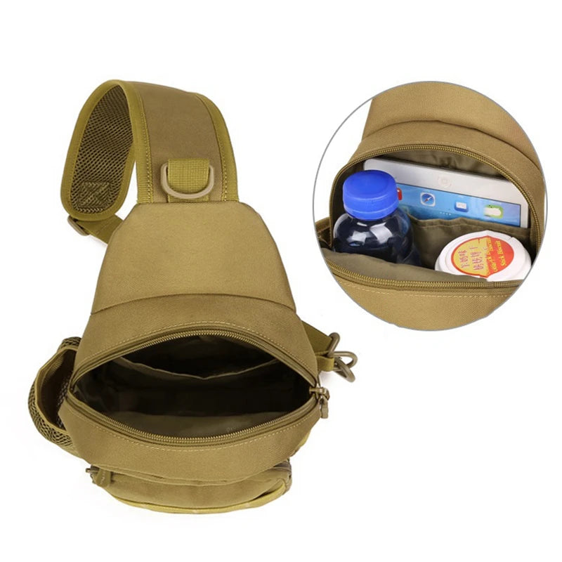 New Riding Chest Bag With 900D Oxford Mens Multifunction Single Strap Anti Theft Chest Bag With Adjustable Shoulder Strap